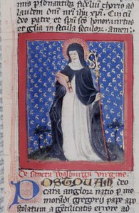 Page de la Legenda Aurea, Bruges, c.1400-10 - Flemish School