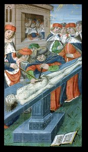 Dissection, de De Medina Fen I. II, par Avicenne - Flemish School
