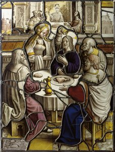 Panneau, probablement représentant le Christ au souper avec Simon le Pharisien