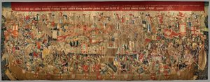 Musée paroissial des tapisseries (Museo Parroquial de Tapices de Pastrana). Tapisserie flamande. Encerclement d