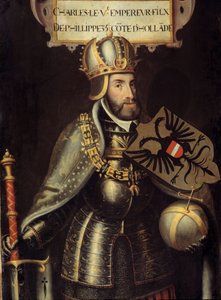 Portrait en pied de Charles V - Flemish School