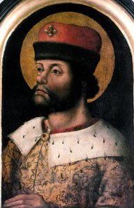 Portrait de Charlemagne (Charles Ier dit Charlemagne 742-814) Peinture anonyme de l