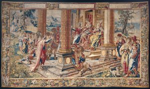 Saint Paul devant Porcius Festus, le roi Hérode Agrippa et sa sœur Bérénice, c.1520 - Flemish School