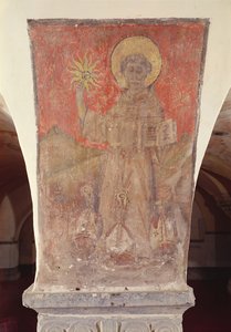 Saint Bernardin de Sienne, fresque de la crypte - Flemish School
