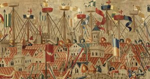 Tapisserie montrant les conquêtes du roi Alphonse V du Portugal