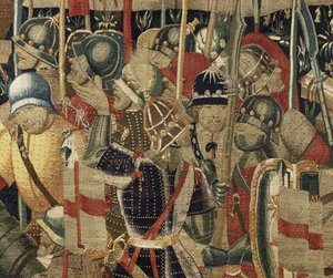 Tapisserie montrant les conquêtes du roi Alphonse V du Portugal - Flemish School
