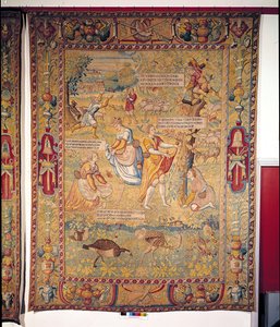 La chasse aux papillons, des Amours de Gombault et de Macée, atelier de Bruges, XVIe-XVIIe siècle