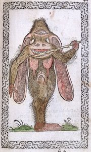 Le Cyclope, illustration de Omnium fere gentium nostraeque aetatis Nationum Habitus et Effigies par Jean Sluperji, Anvers, 1572