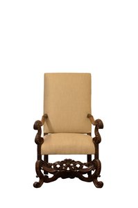 Fauteuil en noyer, vers 1660 - Flemish School