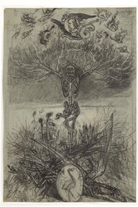 Néerlandais : Dessin final pour le frontispice Les Epaves de Charles Baudelaire