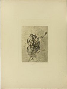La tentation ou la pomme - Félicien Rops