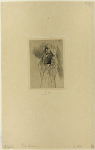 Jeune femme bretonne - Félicien Rops