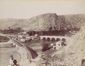 Les ponts du fleuve du chien, ca. 1880 - Félix Bonfils