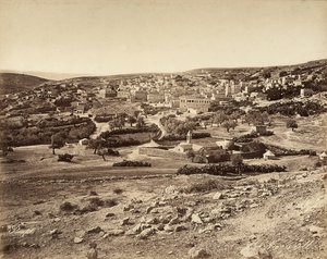 Vue panoramique de Nazareth, Israël - Félix Bonfils