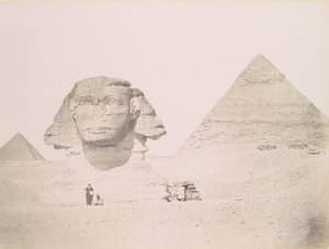 Pyramides et le Sphinx, 1860-70, imprimé vers 1870 - Félix Bonfils