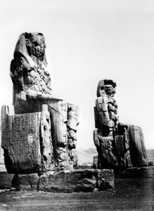 Les Colosses de Memnon, Thèbes, Nubie, Égypte