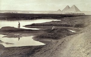 Les pyramides de Gizeh, vers 1880 - Félix Bonfils