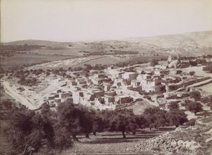 Vue générale de Béthanie, vers 1880 - Félix Bonfils