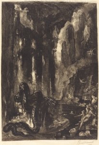 Sans titre (Le rêve du Moghol ?) - Félix Bracquemond after Gustave Moreau