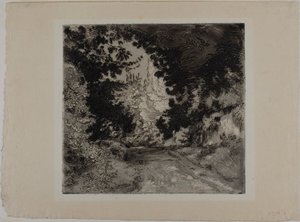 Le Chemin de Coutures, à Sèvres - Félix Henri Bracquemond