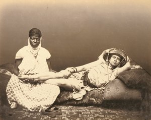 Une femme maure avec sa servante