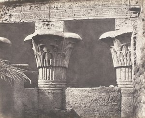Esneh Latopolis, Construction ensablée - Architrave, Fûts, et Chapiteaux, 1851-52, imprimé 1853-54 - Félix Teynard