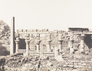 Île de Philæ, édifice du Sud et partie de la colonnade occidentale, 1851-52, imprimé 1853-54 - Félix Teynard