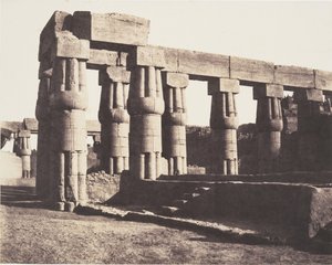 Louksor Thèbes, Construction Postérieure - Galeries - Parallèles - Félix Teynard