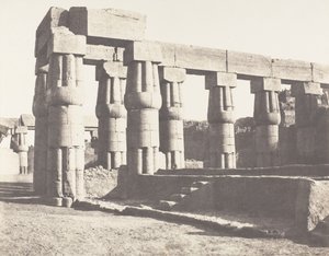 Louksor Thèbes, Construction Postérieure - Galeries Parallèles - Félix Teynard