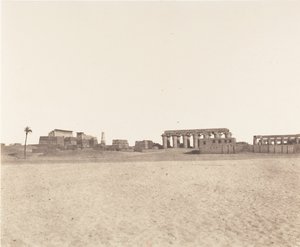 Louksor Thèbes, Vue Générale des Ruines - Félix Teynard