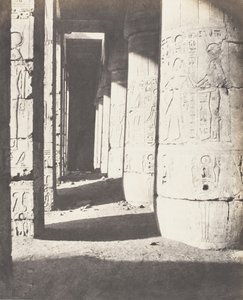 Médinet-Abou Thèbes, Constructions Postérieures - Deuxième Cour - Félix Teynard