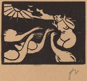 Baigneuse aux cygnes