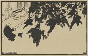 La Manifestation - Félix Vallotton