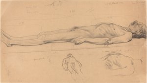 Étude de cadavre pour Le Christ mort - Félix Vallotton
