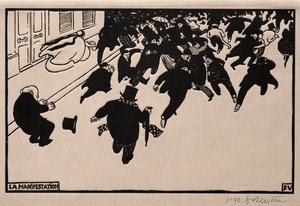 La protestation - Félix Vallotton