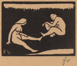 Deux baigneuses assises
