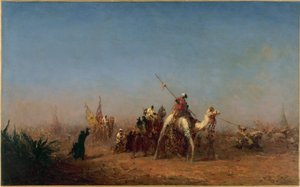 Caravane sur la route de La Mecque, entre 1880 et 1885 - Félix Ziem