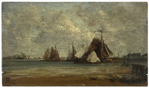 Chaloupes de pêche, vers 1852