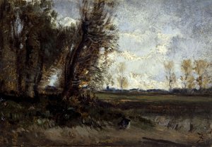 La mare, entre 1850 et 1860 - Félix Ziem