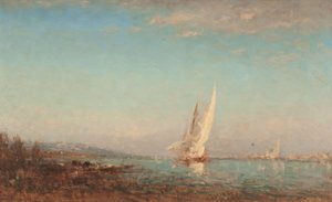 Martigues, la voile blanche, entre 1890 et 1895 - Félix Ziem