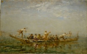 Le caïque, entre 1880 et 1890 - Félix Ziem