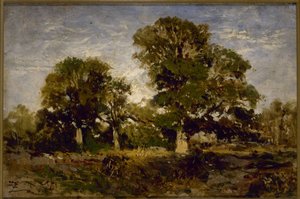 Les chênes, entre 1850 et 1860 - Félix Ziem