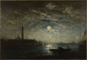 Venise et le Campanile au clair de lune, entre 1870 et 1890