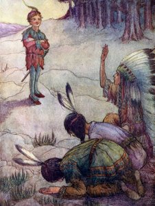 Les Indiens saluent Peter Pan, comme Grand Père Blanc - Flora White