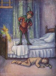 John Darling, qui juste pour plaisanter, a été expulsé par Peter Pan