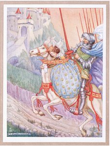 Le capitaine galopa vers un château au sommet de la colline - Flora White