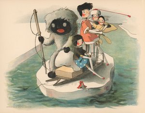 Illustration pour Les aventures polaires de Golliwogg - Florence K. Upton