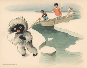 Illustration pour Les aventures polaires de Golliwogg - Florence K. Upton