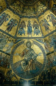 Mosaïque sur le plafond en coupole du baptistère Saint-Jean, Florence - Florentine School