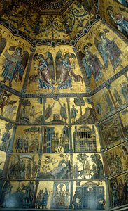 Mosaïque sur le plafond en coupole du baptistère Saint-Jean, Florence - Florentine School